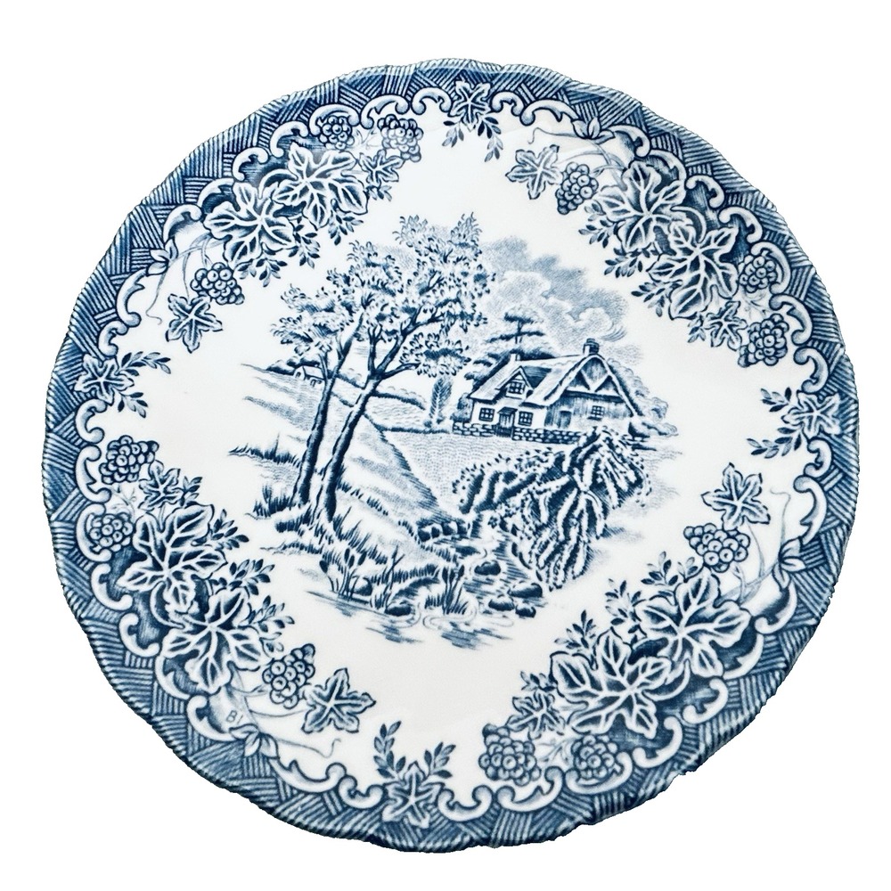 The Brook Blue Bread & Butter Plate Made In England By Churchill